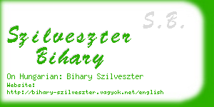 szilveszter bihary business card